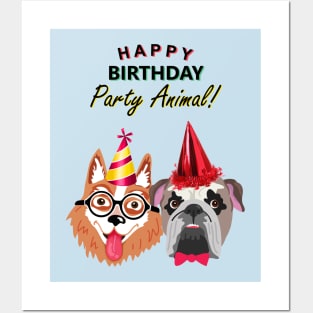 Happy Birthday Party Animal Posters and Art